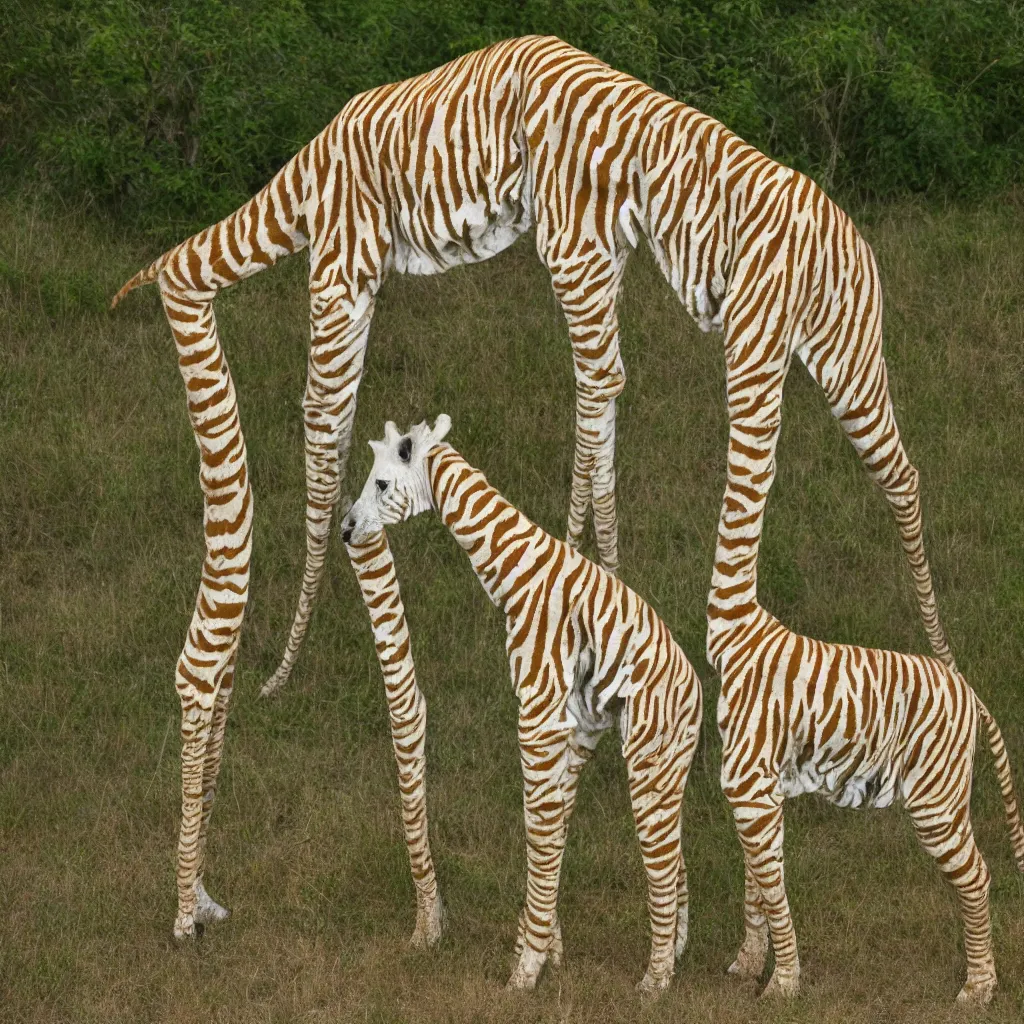 Image similar to texture of an albino giraffe and bengal tiger, 4k