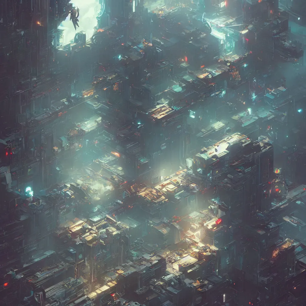 Image similar to cyberpunk hawking by peter mohrbacher and dan mumford and nekro, cgsociety, volumetric light, 3 d render