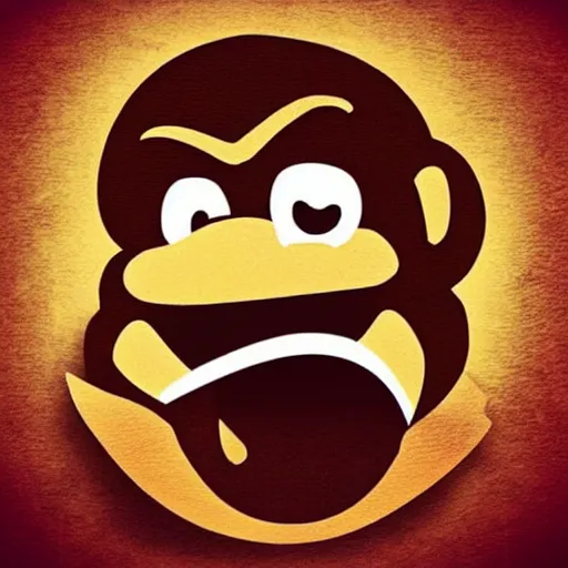 Image similar to “Donkey Kong screaming into a microphone at a rock concert.”