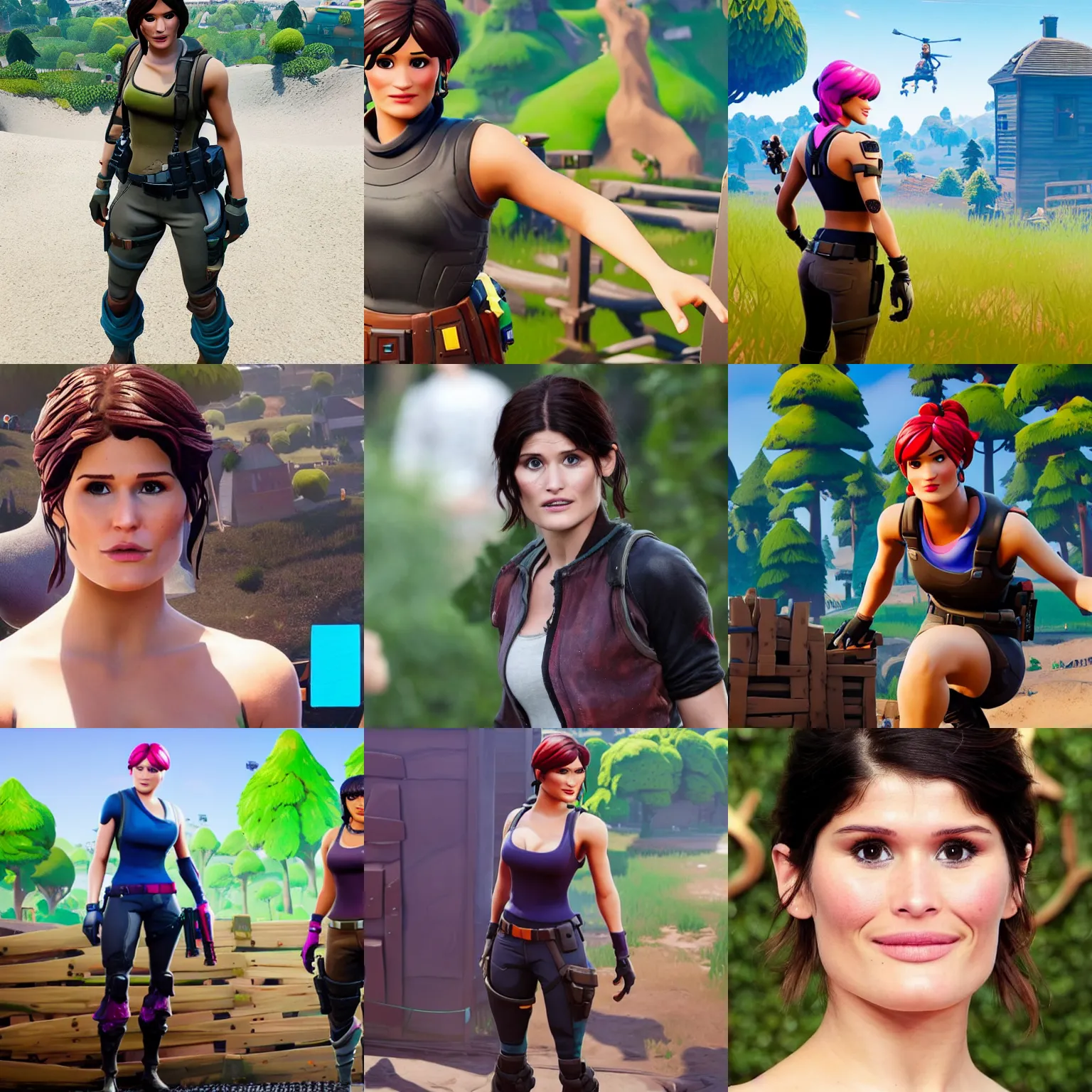 Prompt: Gemma Arterton in Fortnite