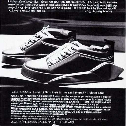 Image similar to an advertisement photo of a shoe design in the style of a DeLorean