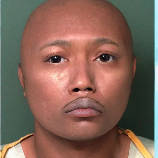 Image similar to turtle headed human, mugshot