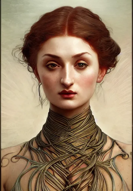 Image similar to sansa mummy mummy mummy zombie, intricate, elegant, highly detailed, digital painting, artstation, concept art, smooth, sharp focus, illustration, art by artgerm and greg rutkowski and alphonse mucha and william - adolphe bouguereau