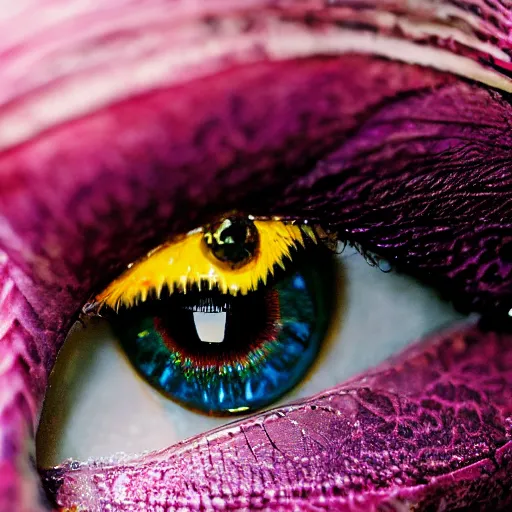 Image similar to detailed picture of an ocular iris for a fashion magazine