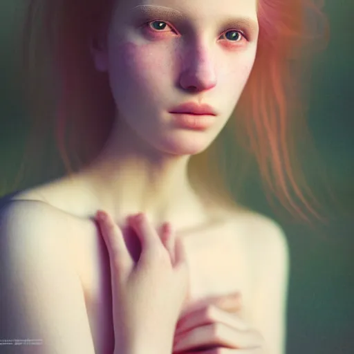Prompt: photographic portrait of a stunningly beautiful english emo female in soft dreamy light at sunset, soft forcus, contemporary fashion shoot, by edward robert hughes, annie leibovitz and steve mccurry, david lazar, jimmy nelsson, extremely detailed, breathtaking, hyperrealistic, perfect face, octane render