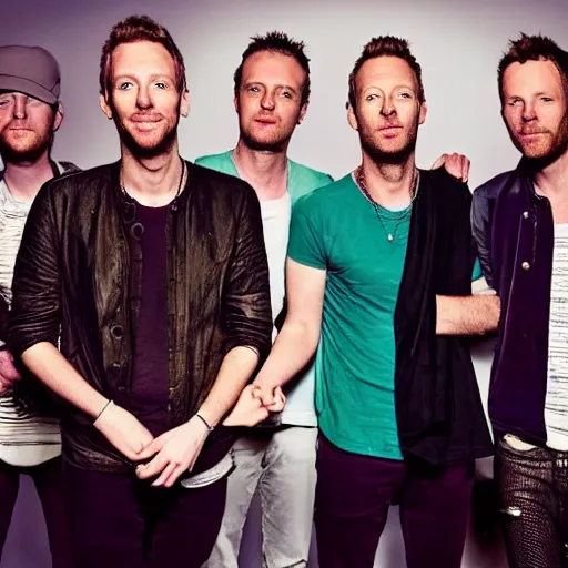 Prompt: The band Coldplay if they would've decide to try and make music