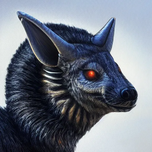 Prompt: snail wolf head, oil painting, front view, artstation, dramatic lighting, symmetry, beautiful