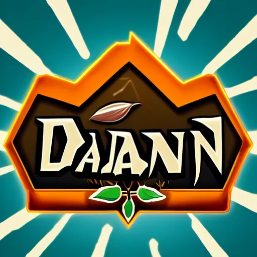 Prompt: logo of game daun escape, cool art, 4K, HD