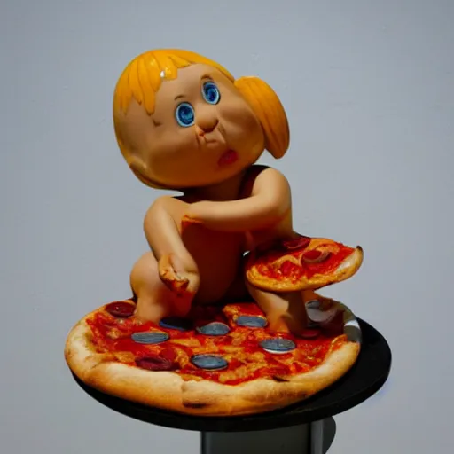 Image similar to pizza statue