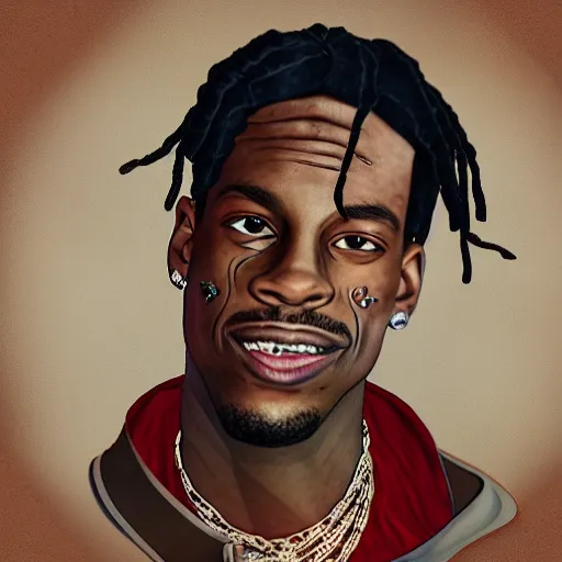 Image similar to travis scott made by Brittany Myers,