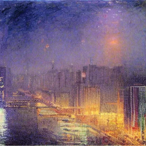 Prompt: Shenzhen, night, China, Turner,