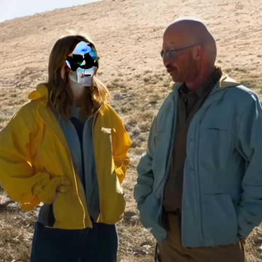 Image similar to A still of Emma Watson in Breaking Bad TV show