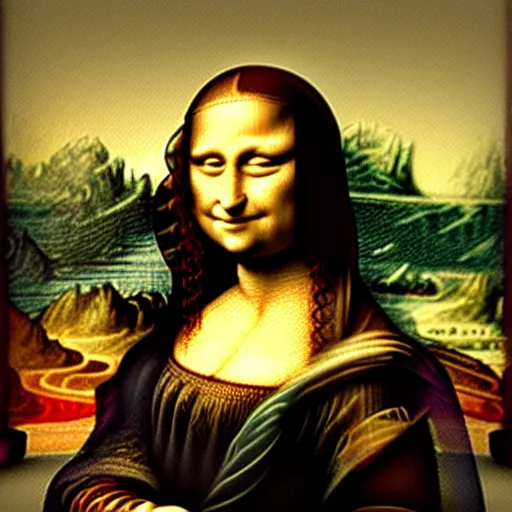 Prompt: expand mona lisa da vinci, by da vanci