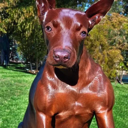 Image similar to a muscly kelpie