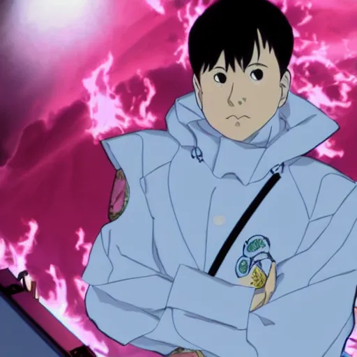 Image similar to bd wong as whiterose, in the style of hideki anno, inspired by evangelion, photorealistic, epic, super technical, cinematic still