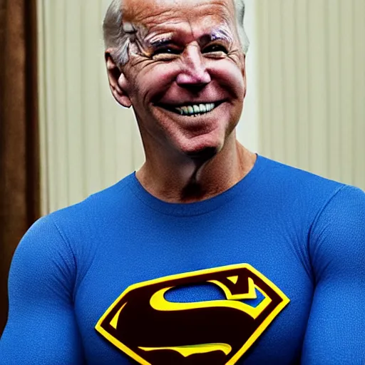 Prompt: joe biden as superman