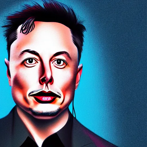 Image similar to digital art of anthropomorphic elon musk with spaghetti as hair photorealistic photoshop 4 k