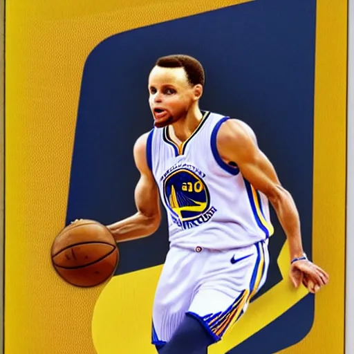 Image similar to super rare Stephen Curry basketball card, highly detailed face, ultra quality 4k, hyper realistic, epic, artistic