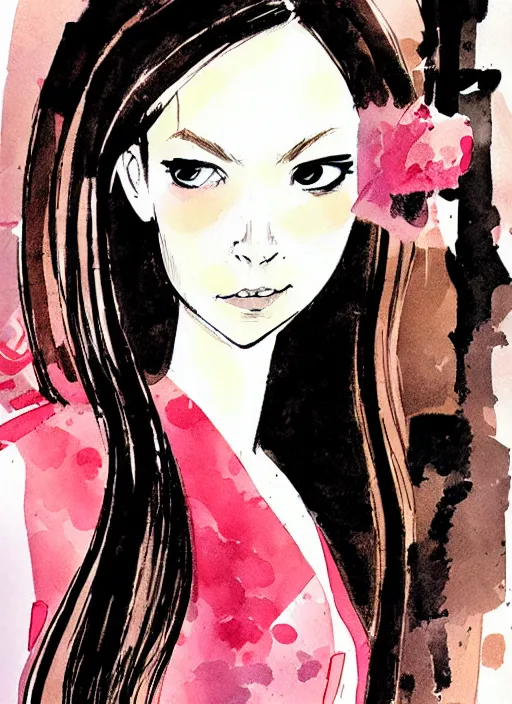 Image similar to portrait of a pretty young lady by dustin nguyen