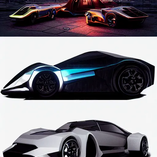 Image similar to sci-fi cars in blade runner 2049 full lenght baroque on the coronation of napoleon and point cloud in the middle and everything in style of zaha hadid architects and cyberpunk 2077 forms artwork by caravaggio unreal engine 5 keyshot octane lighting ultra high detail ultra hyper realism 8k 16k in plastic dark tilt shift full-length view