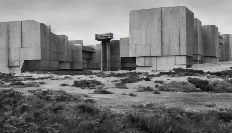 Prompt: big brutalist imperial military base on cliffs, drawing architecture, cinematic shot, by greig fraser, by emmanuel lubezki, robert richardson, hoyte van hoytema, roger deankins, janusz kaminski, alejandro inarritu