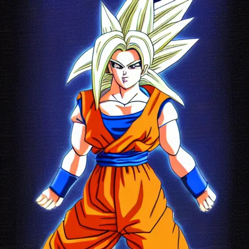 Prompt: Female Goku