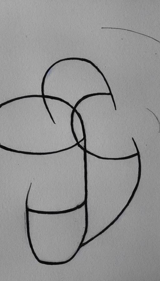 Image similar to ink drawing of 2 cups with infinity symbol