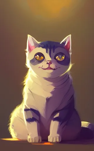 Image similar to cute cat, by victo ngai and andreas rocha and greg rutkowski, trending on artstation, unreal engine, 8 k hd wallpaperjpeg artifact, blur, artfact