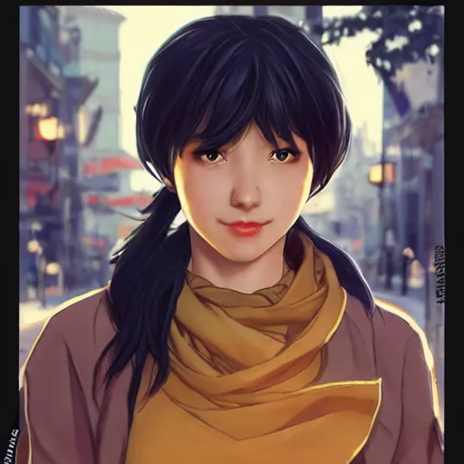 Prompt: cassandra cain as a college student, eating ramen, long hair, ponytail bokeh, beautiful face!!!!, 2 7 years old, cg animation, lifelike, animated, realistic, character select portrait, by artgerm, greg rutkowski, alphonse mucha, 3 d