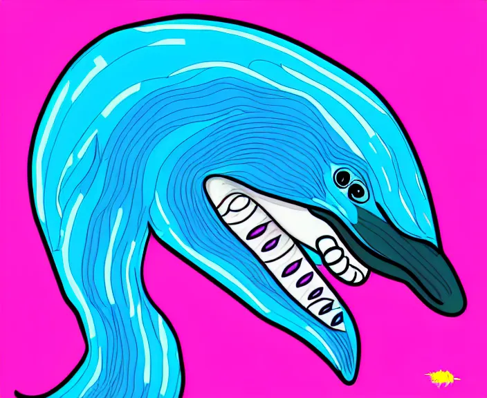 Image similar to Hybrid Between a Human and an Dolphin, Digital Art, Cartoon Style