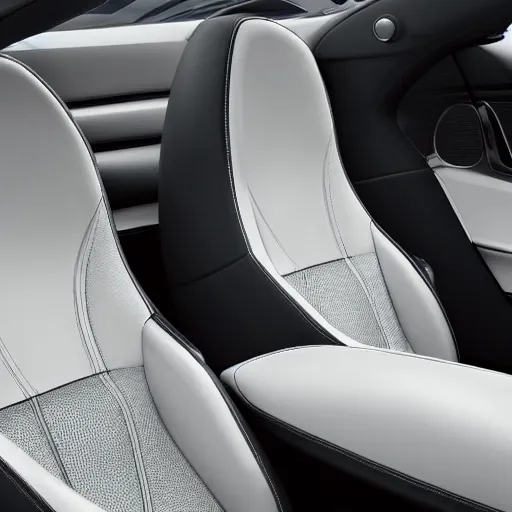 Image similar to a sports car interior in leather