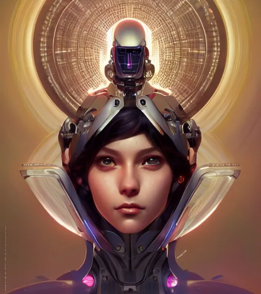 Image similar to symmetry portrait of alain chabat cyberborg ultra detailed, intricate, anime, dynamic lighting, digital art, digital painting, art station, wlop, sharp focus, illustration, art by artgerm and greg rutkowski and alphonse mucha