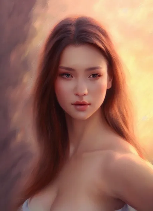 Image similar to photo of a gorgeous young woman in the style of stefan kostic, realistic, sharp focus, 8k high definition, insanely detailed, intricate, elegant, art by stanley lau and artgerm