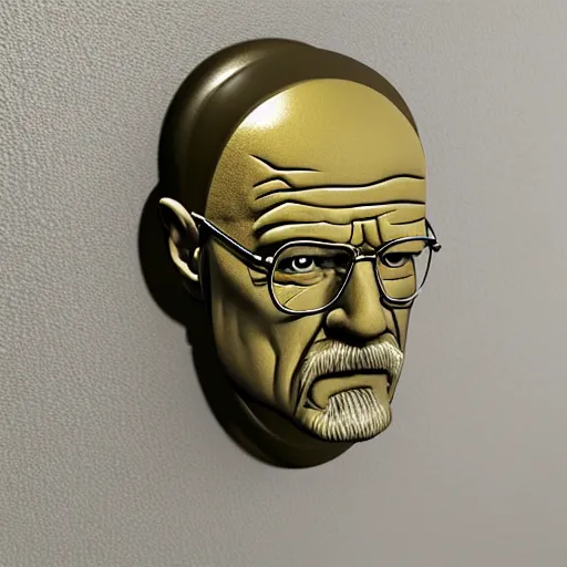 Image similar to walter white door knocker, product photo