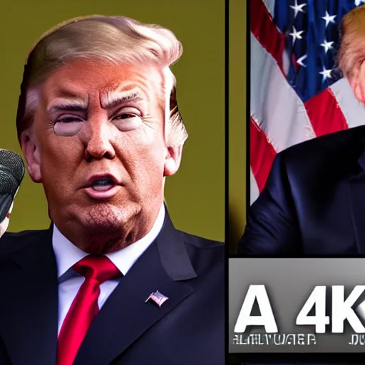 Image similar to 4k Photo of Alex Jones Donald Trump on January 6th , award winning