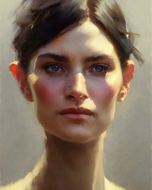 Prompt: karl - heinz urban!!!, fine - face, audrey plaza, realistic shaded perfect face, fine details. jeremy lipkin and michael garmash and rob rey