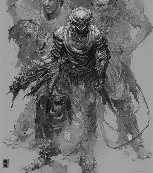 Image similar to けとう すくる, pen and ink, intricate line drawings, by craig mullins, ruan jia, kentaro miura, greg rutkowski, loundraw