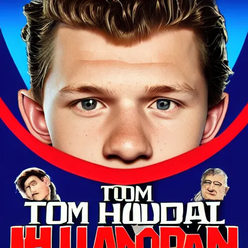 Prompt: tom holland, logo