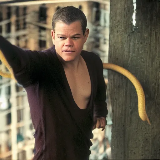 Image similar to matt damon as a monkey