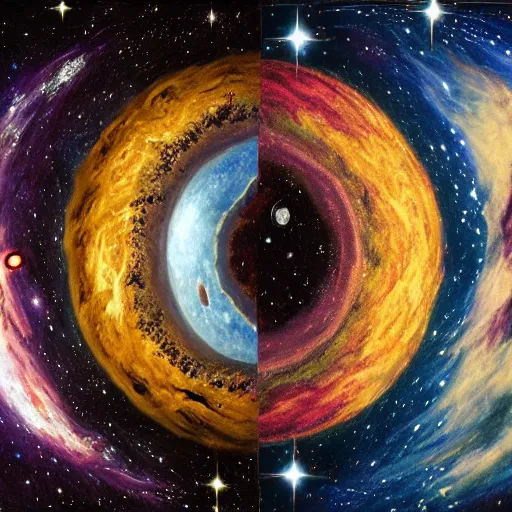 Image similar to the creation of the universe.