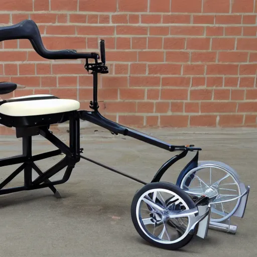 Prompt: pedal powered electric chair, product photo, prison appliance catalog, detailed, 4k
