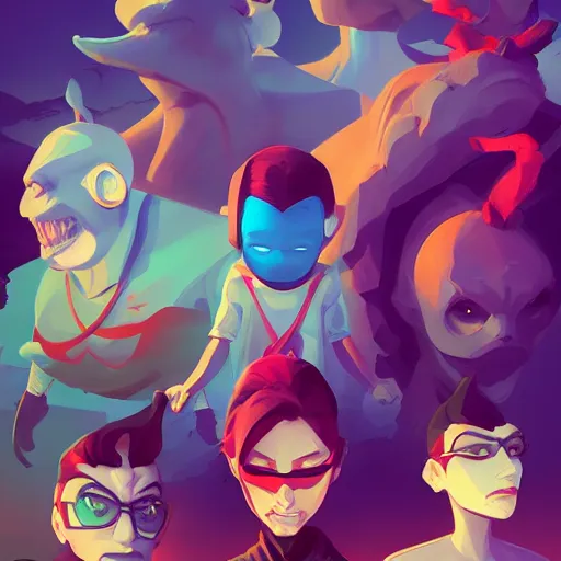 Image similar to face icon stylized minimalist toxic crusaders, loftis, cory behance hd by jesper ejsing, by rhads, makoto shinkai and lois van baarle, ilya kuvshinov, rossdraws global illumination