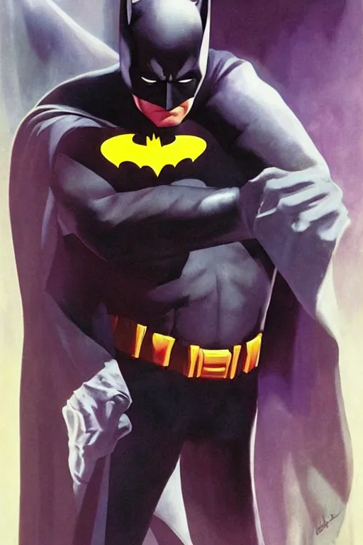 Image similar to !dream full body batman character design by Alex Ross