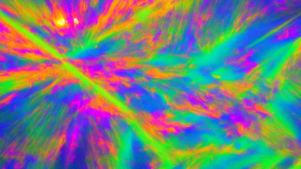 Prompt: psychedelic watery sunbeam