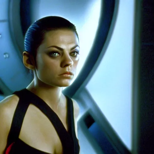 Image similar to A still of Mila Kunis as T'Pol in Star Trek: Enterprise (2001)