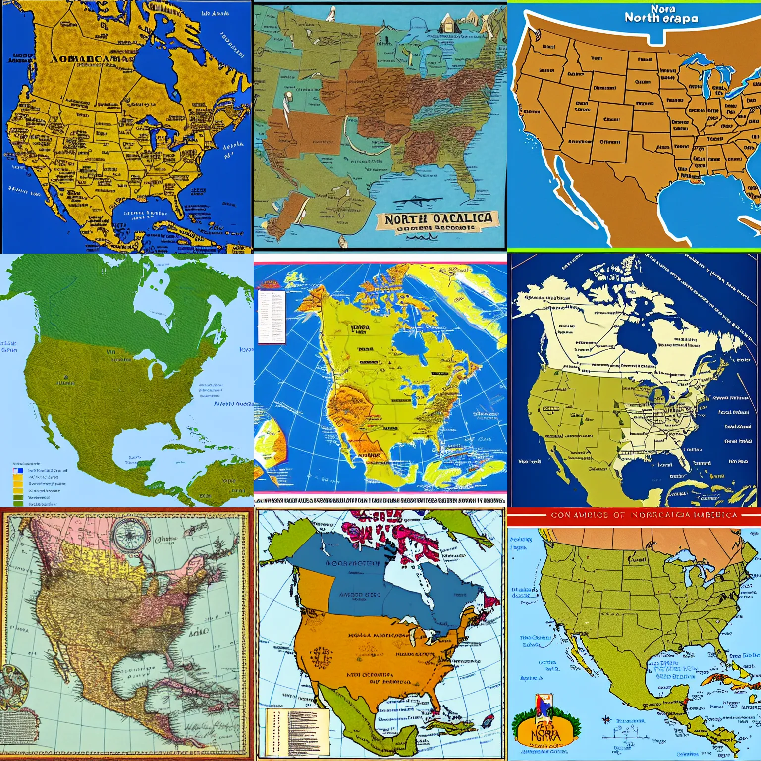 Map Of North America Detailed Infographic Stable Diffusion OpenArt