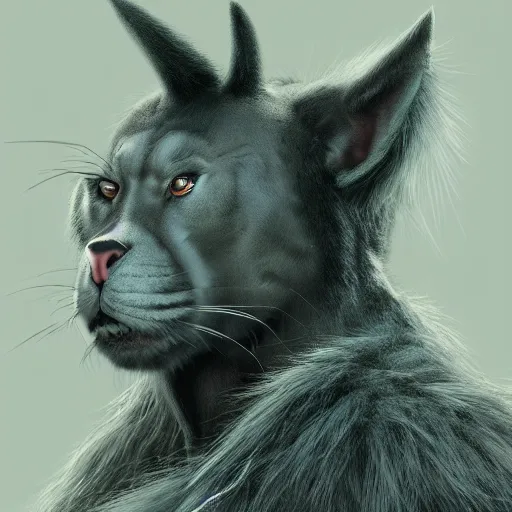 Image similar to extremely realistic portrait of a real life panter king with a very long fur and a wizard hat, fantasy, trending on artstation, heroic pose, highly detailed, profile picture, 8k