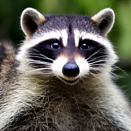 Prompt: a racoon smoking