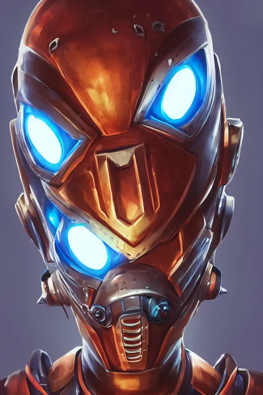 Image similar to epic mask helmet robot ninja portrait stylized as fornite style game design fanart by concept artist gervasio canda, behance hd by jesper ejsing, by rhads, makoto shinkai and lois van baarle, ilya kuvshinov, rossdraws global illumination radiating a glowing aura global illumination ray tracing hdr render in unreal engine 5