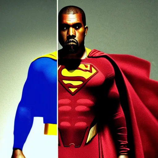 Prompt: kanye west as superman